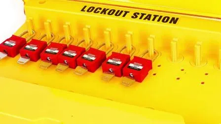 Stazione di sicurezza con lucchetti di blocco industriale portatile