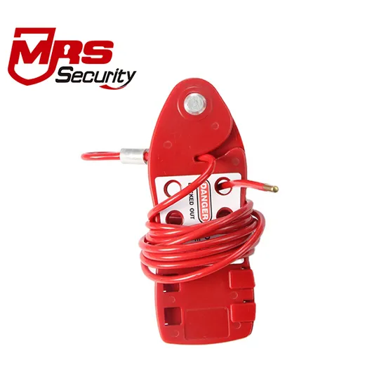 Cavo di bloccaggio regolabile in acciaio rosso per valvole di bloccaggio