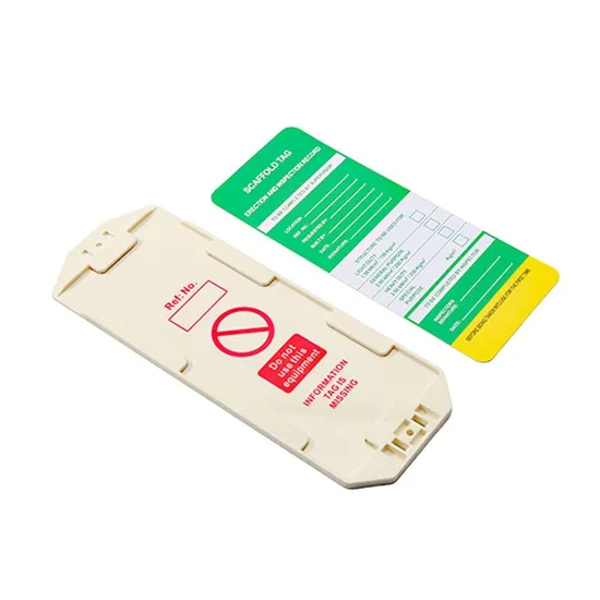 Supporto per etichetta di blocco ABS resistente per la conformità alla sicurezza