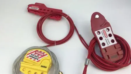 Blocco del cavo in acciaio regolabile con cavo diam. 3,8 mm lunghezza 2 m