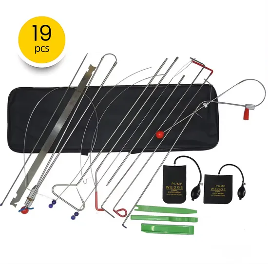 Kit di strumenti di emergenza per apertura rapida e lunga portata dell'auto con pompa a cuneo pneumatico